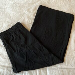 Banana Republic Factory Petite Large Black Wide Leg Pants